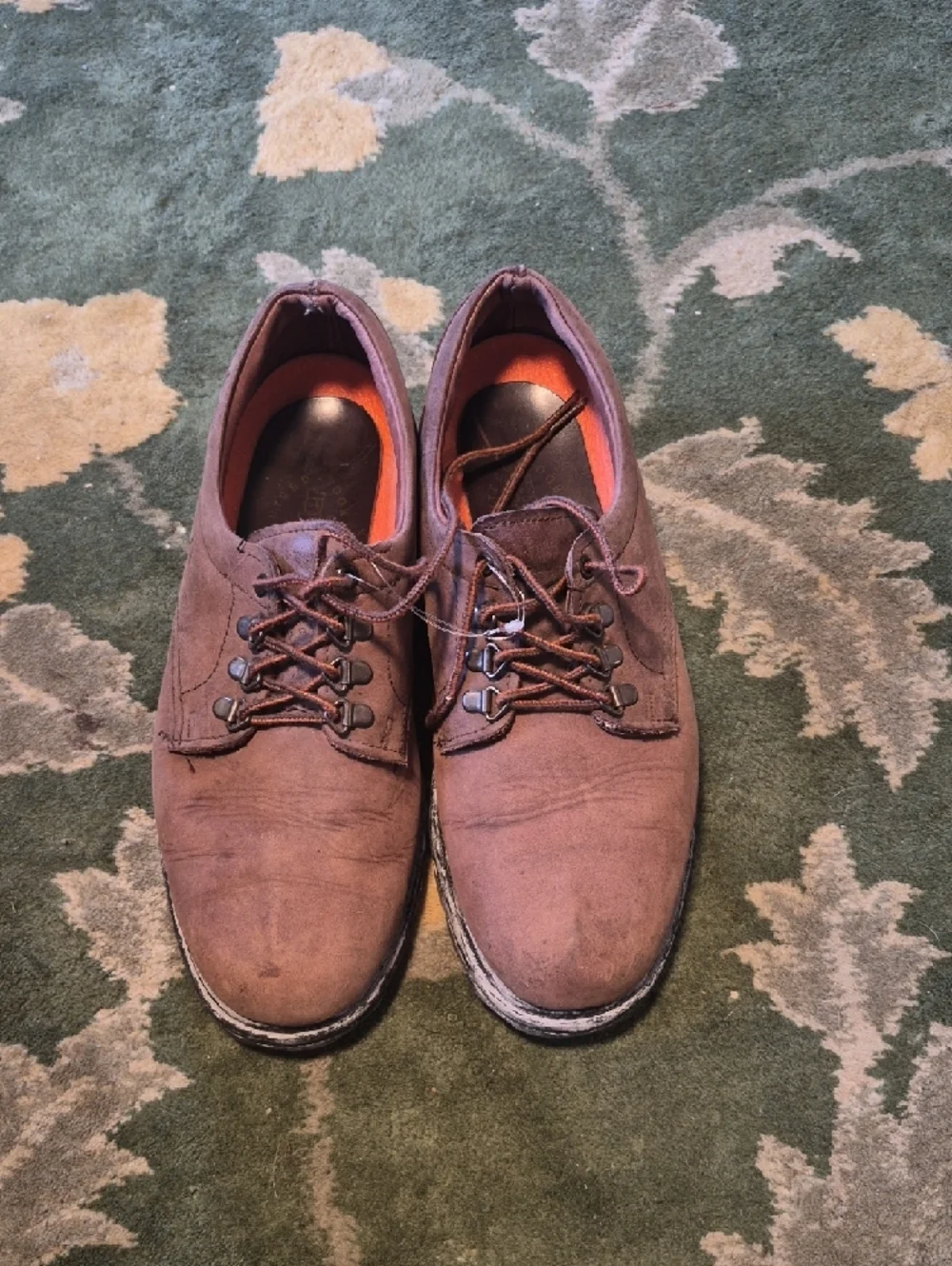Dexter Brown Suede Lace-Up Oxfords